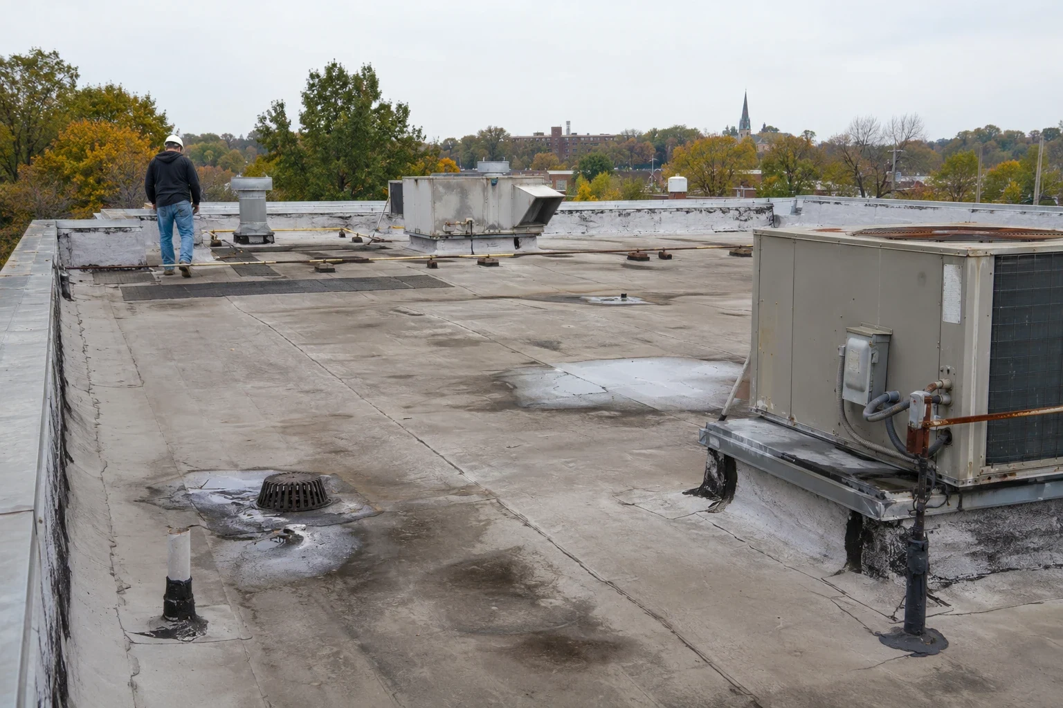 Commercial roof condition survey in Arvada