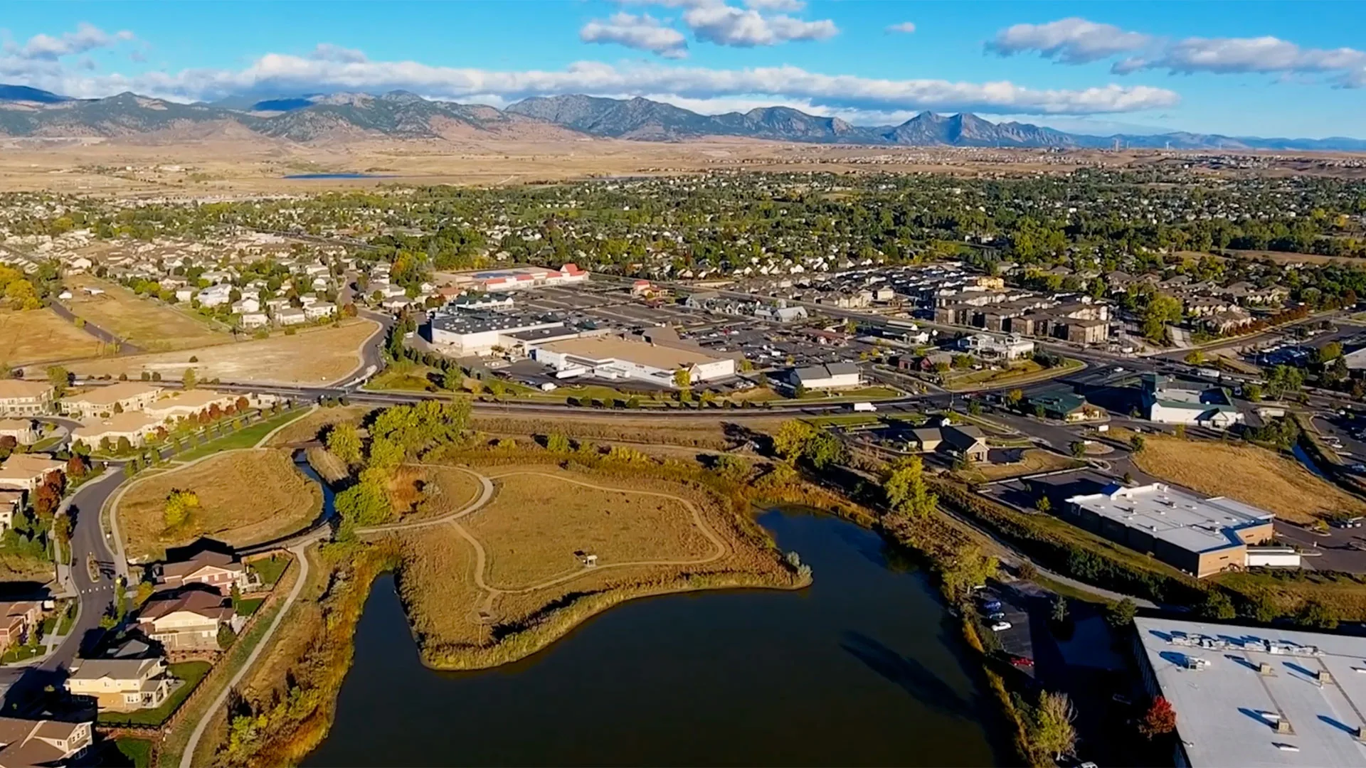 Arvada, Colorado from above